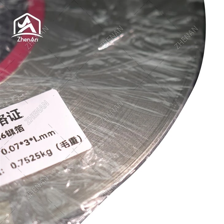 99.9% Nickel Metal Foil 100 X 1000 X 0.01 mm suppliers